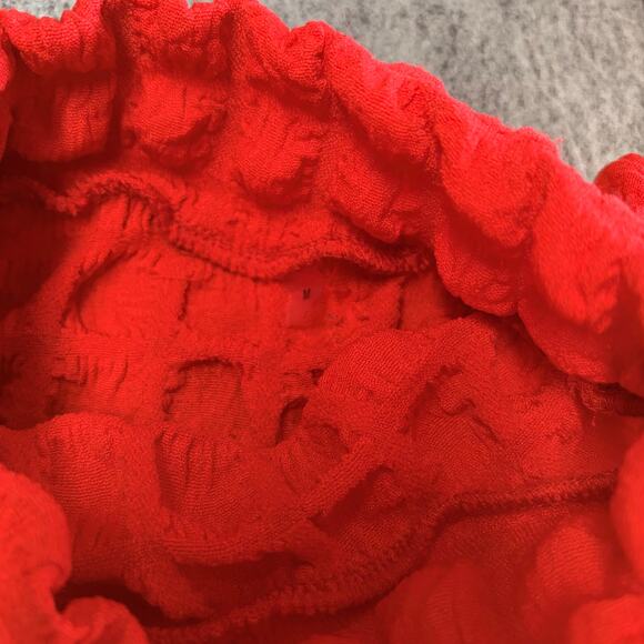 Red Ruched Long Sleeve Cut Out Maxi Dres - Picture 5 of 6